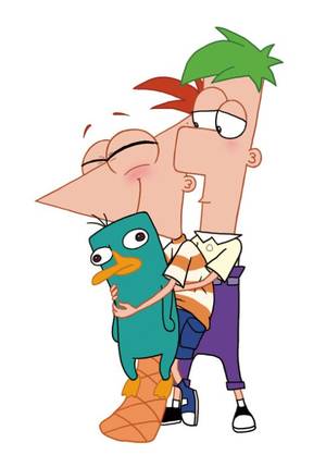 Famous Toons Facial Phineas And Ferb Porn - Phineas and Ferb. With Perry the Platypus.