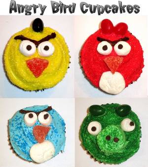 Angry Birds Nerd Porn - More Angry Bird Cupcake ideas