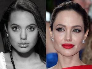 Angelina Jolie Blowjob Facial - Rate Angelina Jolie before and after plastic surgery : r/VindictaRateCelebs