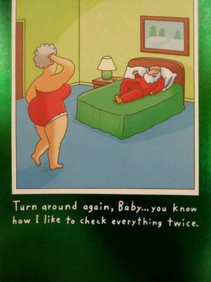 Naughty Santa Cartoon - Naughty Santa