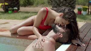 Glass Pool Sex - Erotic sex by the swimming pool - HD Porn