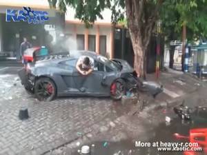 Car Crash Porn - Lamborghini Crash Kills Pedestrian