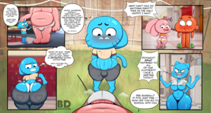 Aniese Amazing World Of Gumball Gay Porn - Rule34 - If it exists, there is porn of it / bootydox, anais watterson, gumball  watterson, nicole watterson, richard watterson / 7187027