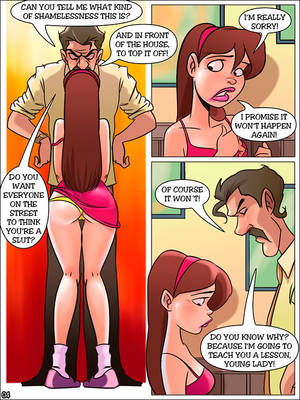 cartoon tv shows spanking porn - ... The Naughty Home - Getting a spanking - page 4 ...