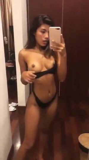asian whore selfie - Thick Asian Teen Slut Revealing Her Awesome Tiny Tits And Tight Pussy Selfie  Cam Video