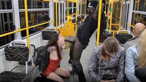 Bbc Public Porn - Misha Cross takes in a big black cock in a public bus