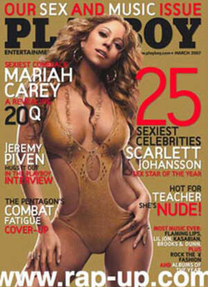 mariah carey cartoon nude - Mariah bares some-not all-for Playboy