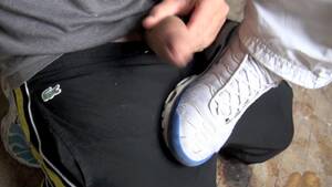 big cock shoes - sneakers suck with big dick gay porn video on Sketboy