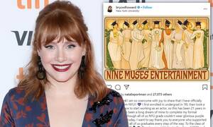 Bryce Dallas Howard Porn - Bryce Dallas Howard reveals she graduated from NYU 21 years after she first  enrolled | Daily Mail Online
