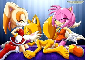 Cream The Rabbit And Amy Rose Porn - Amy Rose x Cream the Rabbit Pegging Tails ~ Sonic ~ By Bbmbbf â€“ Rule 34  Femdom Club