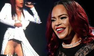 beyonce upskirt no panties - Faith Evans flashes Boston audience during Bad Boy reunion concert | Daily  Mail Online