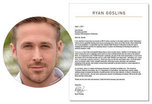 Celebrity Breeding Porn - Ryan Gosling / Letter