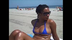 ebony public beach - Almost Naked on the Beach Ebony - XVIDEOS.COM