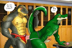 Furry T Rex Porn - Rule 34 - 2013 abs alligator anthro balls biceps big muscles claws clothing  cum dialog dinosaur erection furry gay hentist male muscles nipples no  humans nude pecs penetration penis precum reptile scales