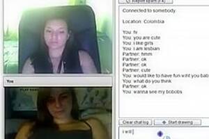 Lesbian Omegle Porn - 2 immature lesbian on omegle