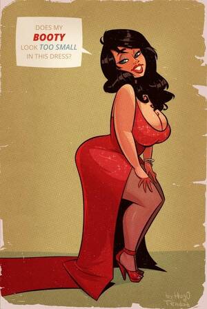 Funny Cartoon Porn Big Ass - The Big Question - Cartoon PinUpI find it funny that girls are concerned  over the size of their booties, when we guys don't really mind. Damn, I  would even marry the girl