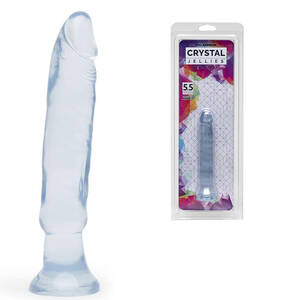 giant anal dildo clear - 5.5 Inch Crystal Clear Anal Starter Dildo by Doc Johnson