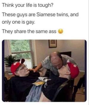Conjoined Twins Gay Porn - Oh no : r/HolUp