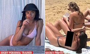 hot chick nude beach topless - How furious topless sunbather Lily Cook confronted the men who took her  photo without her consent | Daily Mail Online