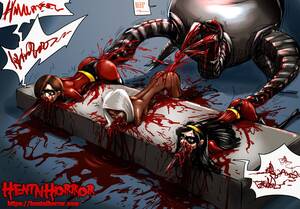 Cartoon Gore - NSFW uncensored gore hentai cartoon porn art of Helen Parr, Violet Parr and  Mirage raped to death by Omnidroid. - Hentai Horror