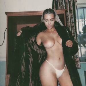 Kim Kardashian Nude - Kim Kardashian flaunts NAKED boobs and tiny waist as she strips to thong in  latest attempt to break the internet - Daily Record