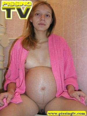 lesbian pissing pregnant - Pregnant teen in pink dress-gown p - Picture 10 ...