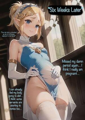 Hentai Pregnant Porn Captions - Link doesn't pull out in time, leading to quite the transformation for  Zelda (Artist: AI Generated) (Original Captions) (Zelda) (Post-ToTK) ( Pregnant) (Creampie) (Reluctance to Excitement) (Wholesome) :  r/hentaicaptions