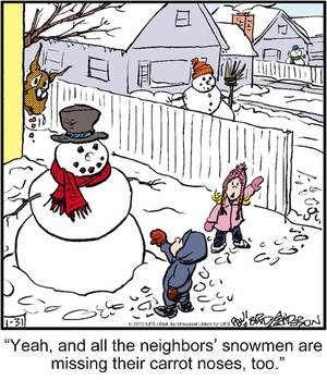 Frosty The Snowman Porn Comics - Marmaduke by Brad Anderson for Jan 31, 2013