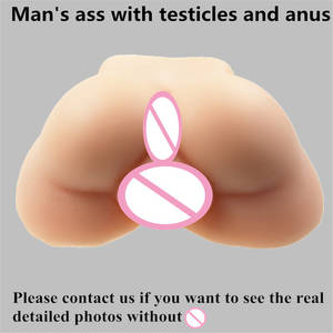 ball in ass - 3kg Gay male big ball fake ass real silicone sex dolls lifelike realistic  man's ass anus