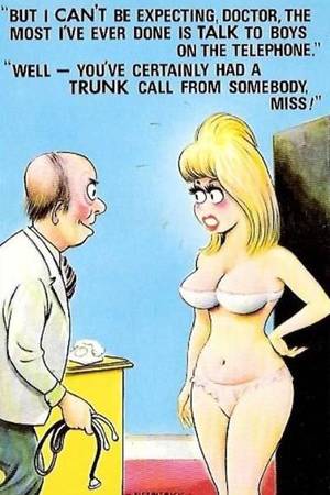 nasty cartoon sex doctors - Postcards of the Past - Old Comic Postcards with a medical theme