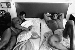 Arnold Schwarzenegger Gay Porn - Bodybuilders Franco Columbu and Arnold Schwarzenegger, 1978 :  r/OldSchoolCool