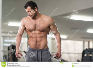fat hairy people nude - Portrait Of A Physically Fit Muscular Hairy Man. Hairy Handsome Young Man  Standing Strong In