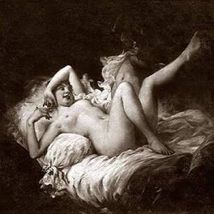 best nudist vintage - Amazon.com: Nude with Raised Leg Poster Print by Vintage Nudes (12 x 12):  Posters & Prints