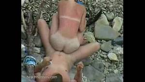 anal sex on hidden camera beach - Doggystyle position beach sex