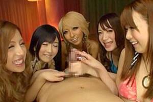 Av Gang - Japanese AV Model and friends in five way female gang bang, watch free porn  video, HD
