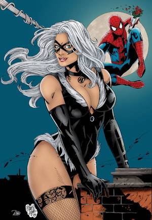 Black Cat Harley Quinn Spider Man Porn - Spiderman Black Cat Colored by Terrie Dobiesz by ~NewEraStudios on  deviantART