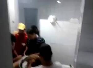 amateur public bathroom - Amateur gangbang in a public toilet - gangbang porn at ThisVid tube