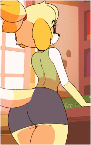Animal Crossing Porn Animation - Isabelle Giving Us A Peek (Civibes) [Animal Crossing] - Hentai Arena