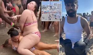 miami beach spring break naked - Bikini clad girls brawl alongside frat bros in booze-fueled Spring Break  boxing | Daily Mail Online