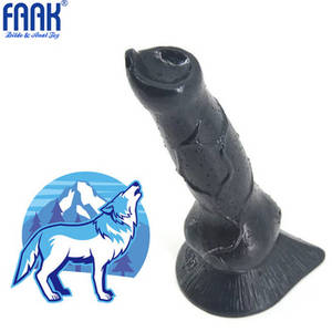 Dick Dildo Porn - FAAK Animal dog dildo wolf shape penis women masturbate gay porn adult sex  toys anal plug