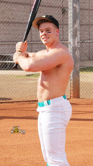 Baseball Gay Porn Star - Sexy baseball stud Gay Hoopla's Jimmy Bona got a smooth ass and big cock!  Gay Hoopla says: We have a new baseball player in town fellas and we're  really ...