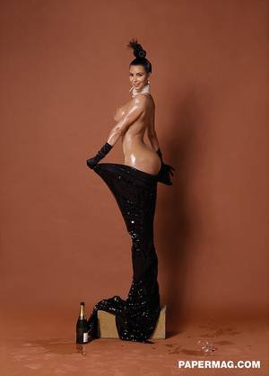 Kim Kardashian Outrageous - THAT Paper magazine shoot (Image: Jean-Paul Goude / Paper Magazine)