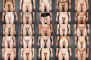 average penis gallery - Photos of 25 men showing penis and testicles, belly, hands and thighs
