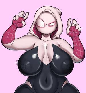Hood Spider Man Porn - Rule 34 - 1girls alternate version available big breasts breasts female  female only ghost-spider gwen stacy gwen stacy (spider-verse) hands up hood  hood up large breasts looking at viewer marvel marvel comics
