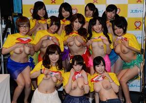 japan aids squeeze boobs - Boob Aid' Japanese Charity Breast Squeeze Is Pretty NSFW | HuffPost Weird  News
