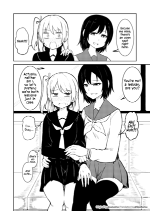 Lesbian Takes Straight Girl Captions - DISC] A Straight Girl Who Got on the Lesbian-Only Passenger Car - ONESHOT :  r/manga