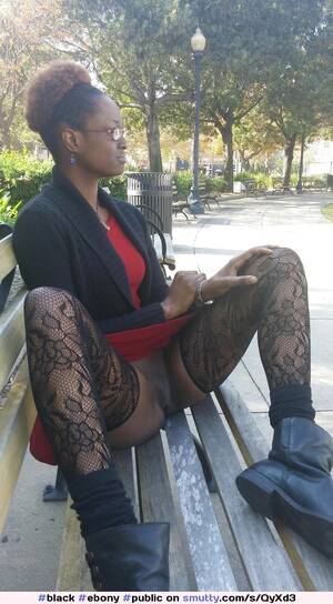 black pussy exhibitionist - black #ebony #public #flashing #exhibitionist #pussy #park #glasses |  smutty.com