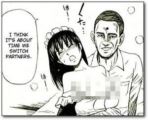japanese cartoon sex wtf reaction - At one point in the middle of all this, Taro looks over at Obama and says,  \