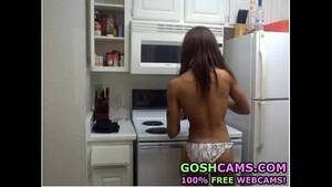 Homemade Porn Ebony Kitchen - Homemade video of a hot black ebony babe in kitchen cooking naked in  panties - XVIDEOS.COM