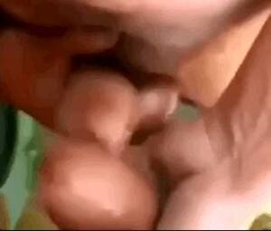 girls two cocks one mouth - Double Blowjob Two Cocks One Mouth GIF